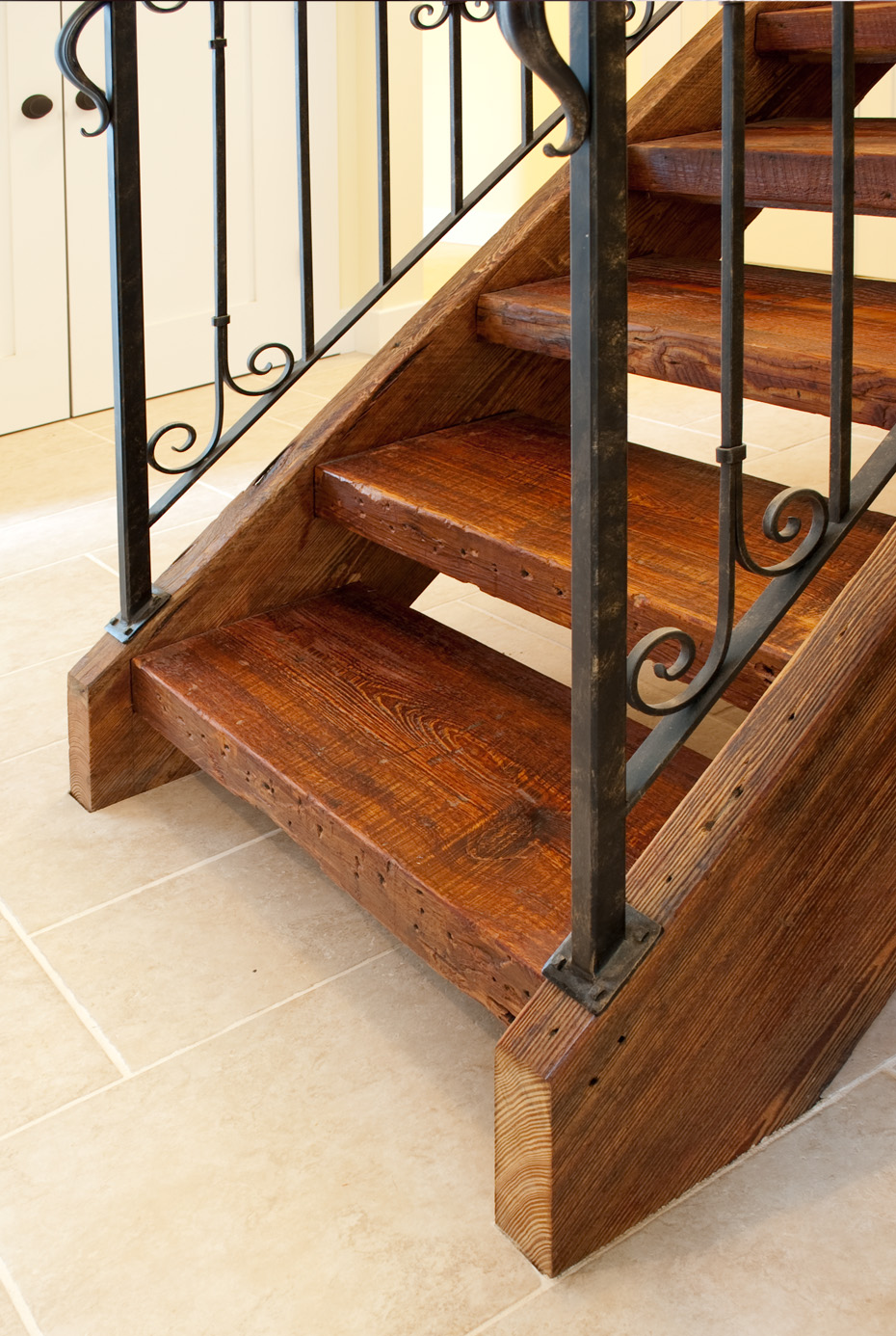 Reclaimed Antique Wood Stair Parts - Mountain Lumber Company