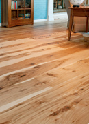 Character Hickory Flooring - Living Room