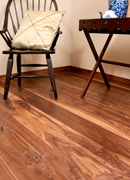 Character Walnut Flooring - Living Room