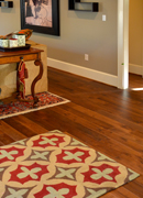 Prefinished Character Hickory Flooring - Living Room