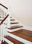 Prefinished Character Hickory Flooring - Stairs