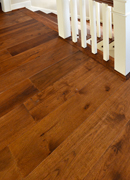 Prefinished Character Hickory Flooring - Stairs