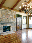 Antique American Chestnut Flooring - Living Room