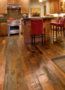 Authentic Distressed Flooring - Kitchen