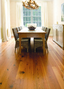 Hermitage Reclaimed Heart Pine Flooring- Dining