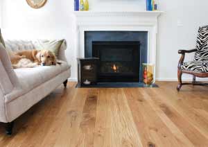 Character Grade White Oak with Clear Finish